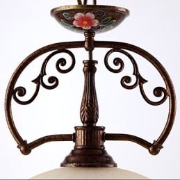 Retro ręcznie malowana lampa wisząca lampa oświetlenie oświetlenie