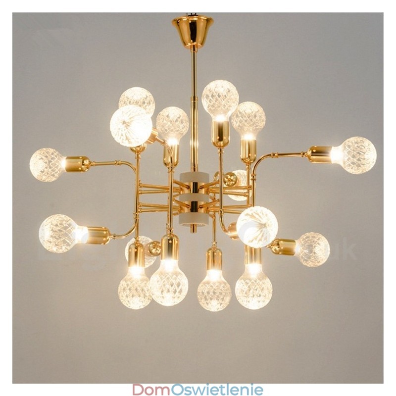 4-poziomowa nowoczesna współczesna lampa żyrandolowa na 16 świateł