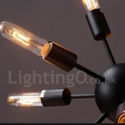 12-punktowy żyrandol retro vintage Sputnik