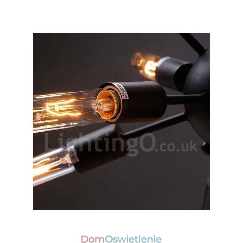 12-punktowy żyrandol retro vintage Sputnik