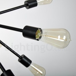 16-światłowy żyrandol retro vintage Sputnik