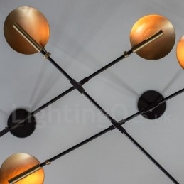 Nowoczesna współczesna lampa żyrandolowa z 8 światłami