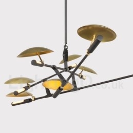 Nowoczesna współczesna lampa żyrandolowa z 8 światłami