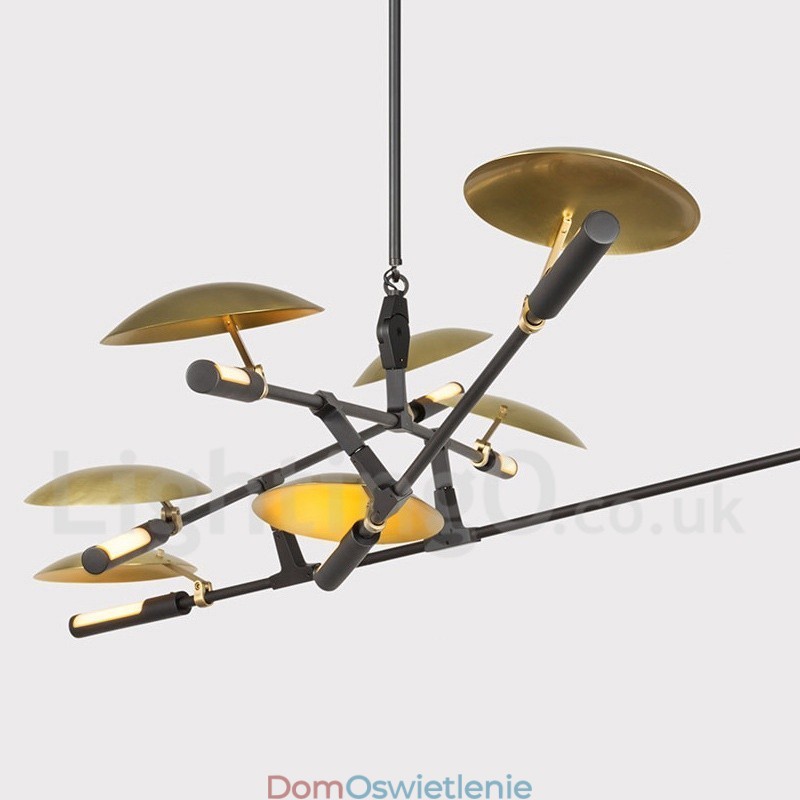 Nowoczesna współczesna lampa żyrandolowa z 8 światłami