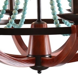 Bohemia 6 Proste europejskie śródziemnomorskie lampy z głową w stylu amerykańskim, wiejskim, brytyjskim