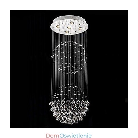 Wisząca lampa nowoczesny kryształowy żyrandol 5 świateł srebrny Canpoy przezroczysty kryształowy globus lampy sufitowe oprawy Wisząca lampa nowoczesny kryształowy żyrandol 5 świateł srebrny Canpoy przezroczysty kryształowy globus lampy sufitowe oprawy