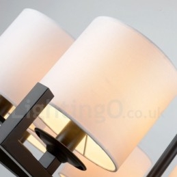 Nowoczesna współczesna lampa żyrandolowa z 8 światłami i jednym poziomem