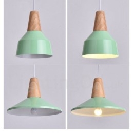 1 Światło Nowoczesna Współczesna Drewniana Lampa Wisząca