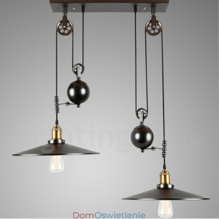 2 światła Country Vintage Metalowa lampa wisząca 2 światła Country Vintage Metalowa lampa wisząca
