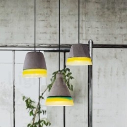 1 Światło Vintage Betonowa Lampa Wisząca