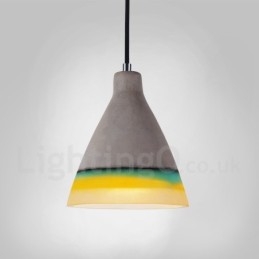 1 Światło Vintage Betonowa Lampa Wisząca