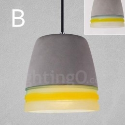 1 Światło Vintage Betonowa Lampa Wisząca