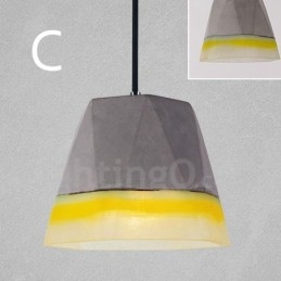 1 Światło Vintage Betonowa Lampa Wisząca