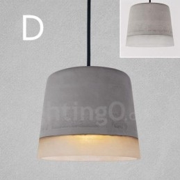 1 Światło Vintage Betonowa Lampa Wisząca