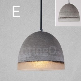 1 Światło Vintage Betonowa Lampa Wisząca