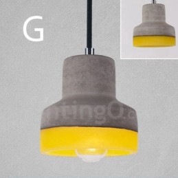 1 Światło Vintage Betonowa Lampa Wisząca