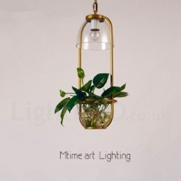 Tradycyjna klasyczna pojedyncza lampa wisząca ze szkła