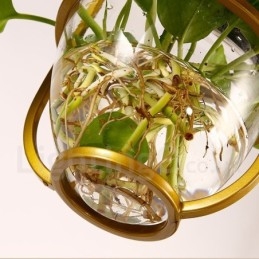 Tradycyjna klasyczna pojedyncza lampa wisząca ze szkła