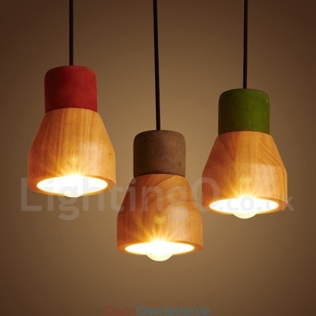 Lampa wisząca Vintage Wood Concrete Lampa wisząca Vintage Wood Concrete
