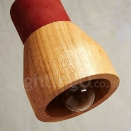 Lampa wisząca Vintage Wood Concrete