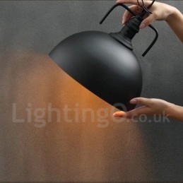 Vintage wielokolorowa metalowa lampa wisząca