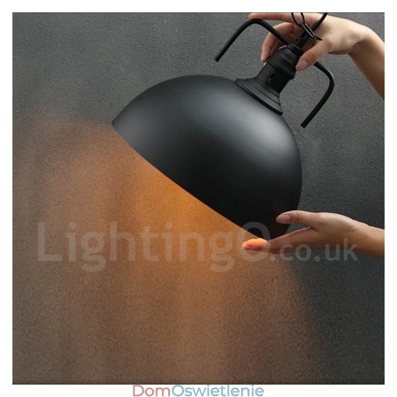 Vintage wielokolorowa metalowa lampa wisząca