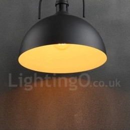 Vintage wielokolorowa metalowa lampa wisząca