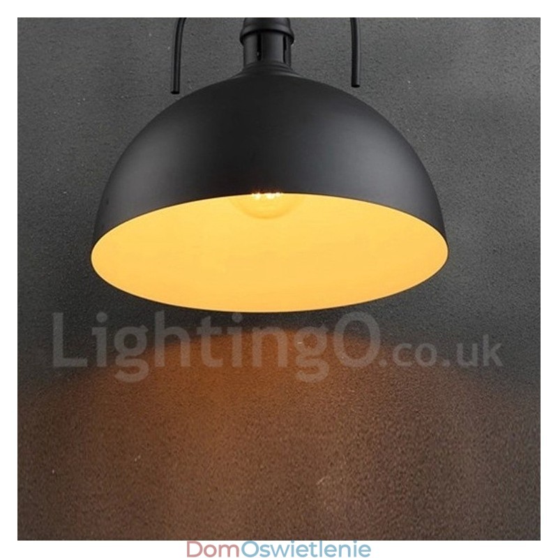 Vintage wielokolorowa metalowa lampa wisząca