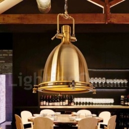 Lampa wisząca z metalu w stylu vintage