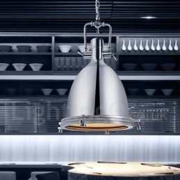 Lampa wisząca z metalu w stylu vintage