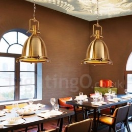 Lampa wisząca z metalu w stylu vintage