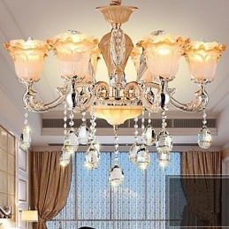 Europejska lampa wisząca w stylu retro kryształowa lampa Americange