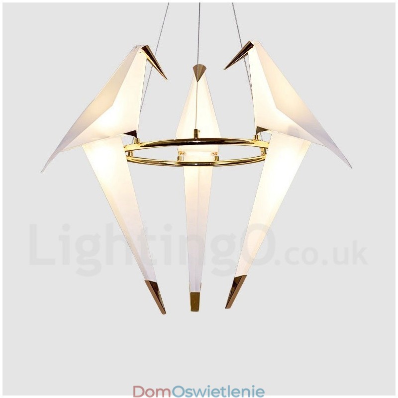 Nowoczesna współczesna lampa wisząca Paper Crane 3 Light