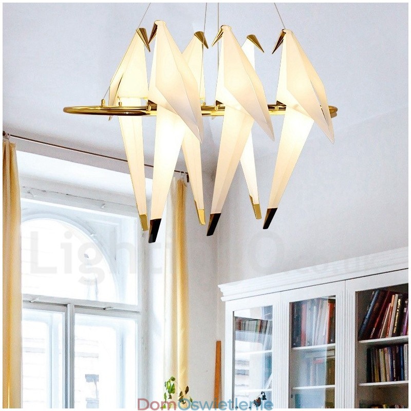 Nowoczesna współczesna lampa wisząca Paper Crane 6 Light