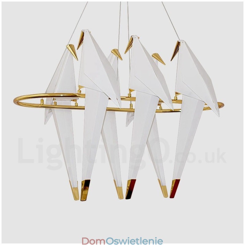 Nowoczesna współczesna lampa wisząca Paper Crane 6 Light