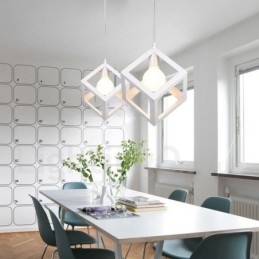 Nowoczesna współczesna wielokolorowa metalowa lampa wisząca z 1 światłem