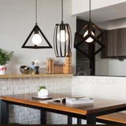 Nowoczesna współczesna wielokolorowa metalowa lampa wisząca z 1 światłem