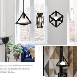 Nowoczesna współczesna wielokolorowa metalowa lampa wisząca z 1 światłem