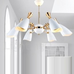 Nowoczesna współczesna lampa żyrandolowa z 6 światłami