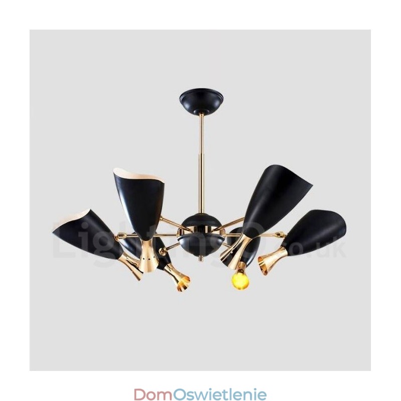 Nowoczesna współczesna lampa żyrandolowa z 6 światłami
