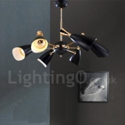 Nowoczesna współczesna lampa żyrandolowa z 6 światłami
