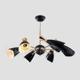 Nowoczesna współczesna lampa żyrandolowa z 6 światłami