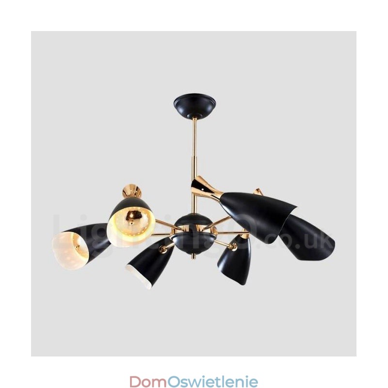 Nowoczesna współczesna lampa żyrandolowa z 6 światłami