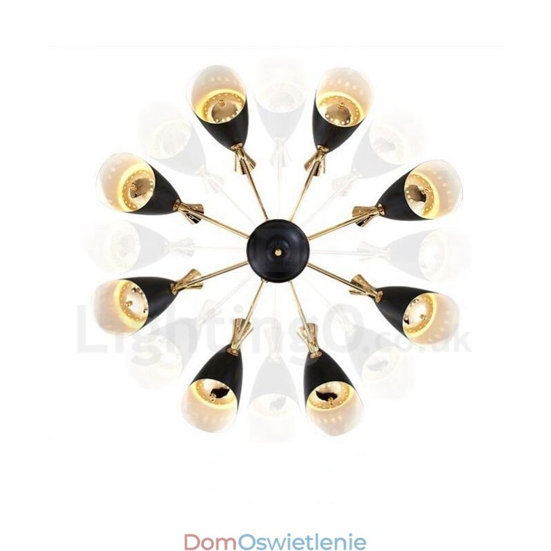Nowoczesna współczesna lampa żyrandolowa z 8 światłami