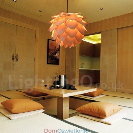 Wisząca lampa w kształcie szyszki z drewna sosnowego w stylu rustykalnym Lodge Wisząca lampa w kształcie szyszki z drewna sosnowego w stylu rustykalnym Lodge