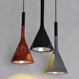 1 Światło Vintage Betonowa Lampa Wisząca