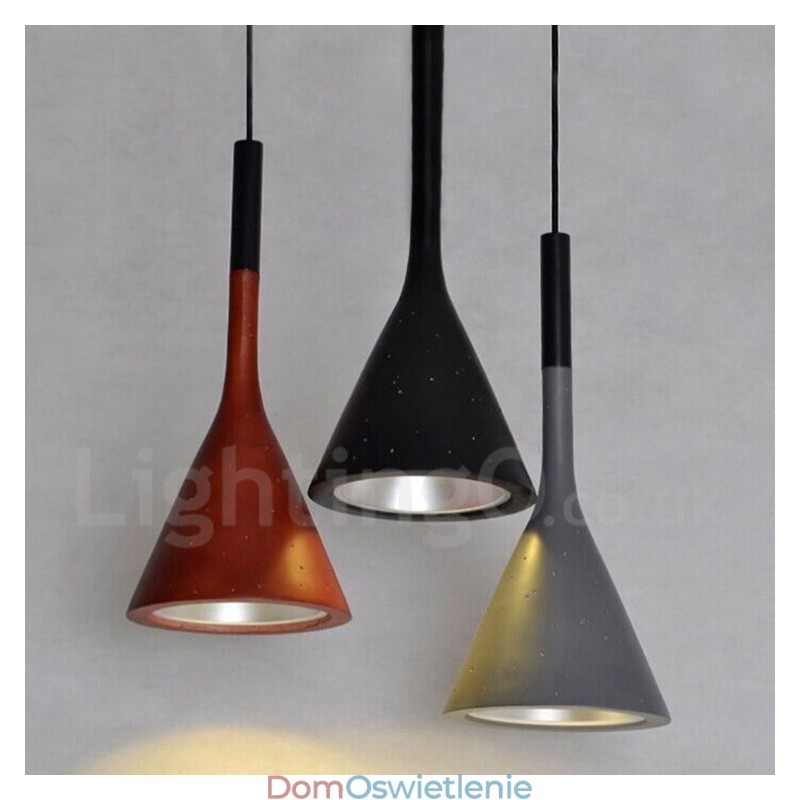 1 Światło Vintage Betonowa Lampa Wisząca