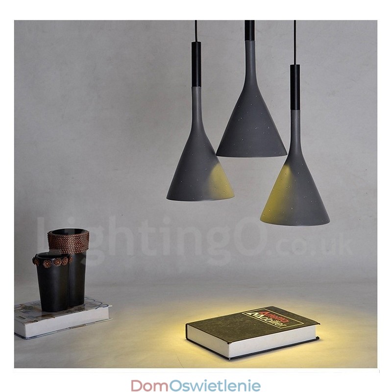 1 Światło Vintage Betonowa Lampa Wisząca