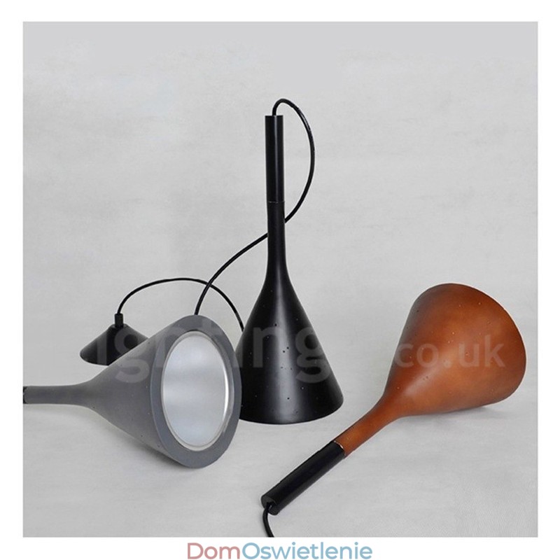 1 Światło Vintage Betonowa Lampa Wisząca