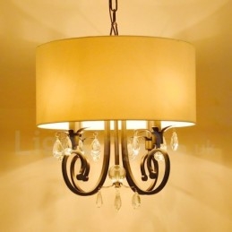 Rustykalna metalowa lampa wisząca w kształcie bębna